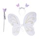 thumbnail image 1 of Disfraz de hada para niñas, disfraz de mariposa, disfraz de para , diadema con Blanco Yuyangstore Disfraz de ala de hada, 1 of 8