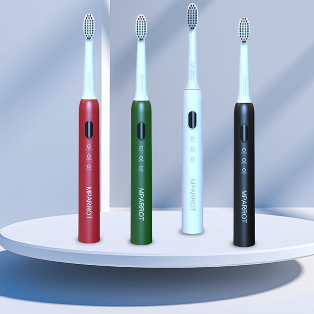 Cepillo de dientes eléctrico temporizador inteligente - 38.000 trazos/min, 3 velocidades, impermeable IPX7, recargable por USB, incluye 4 cabezales de cepillo