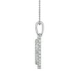 thumbnail image 2 of 1/2 Carat Diamond Heart Pendant Necklace in 10K White Gold (Included Silver Chain), 2 of 4