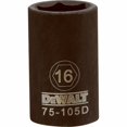 thumbnail image 1 of Stanley Consumer Tools 233324 0.5 in. Drive 16 mm 6 Point Impact Socket, 1 of 1