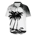 thumbnail image 5 of ZRGHAOYLQ Mens Hawaiian Shirt Casual Button Down Palm Trees Print Shirts Tropical Summer Holiday Beach Party Shirt Regular Fit Short Sleeve Lapel Tops Deal of the Day Prime Today, 5 of 5