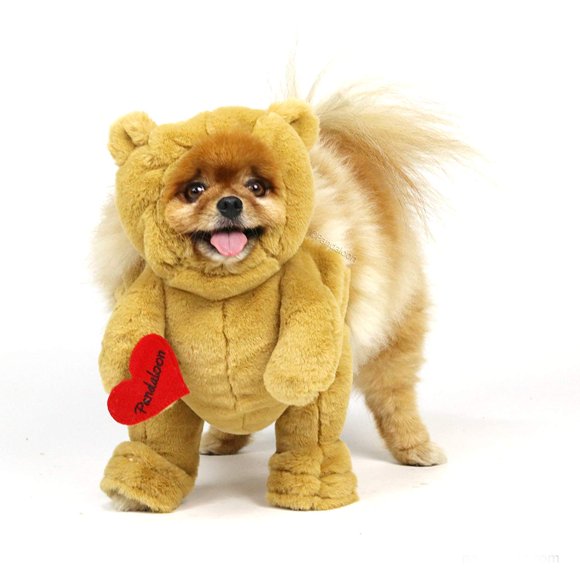 Pandaloon Pet Costume - As Seen on Shark Tank - Patented - Funny Costume with Arms for Small and Medium Dogs and Cats (Teddy Bear Size 1(13-14 in Height at TOP of Head Girth