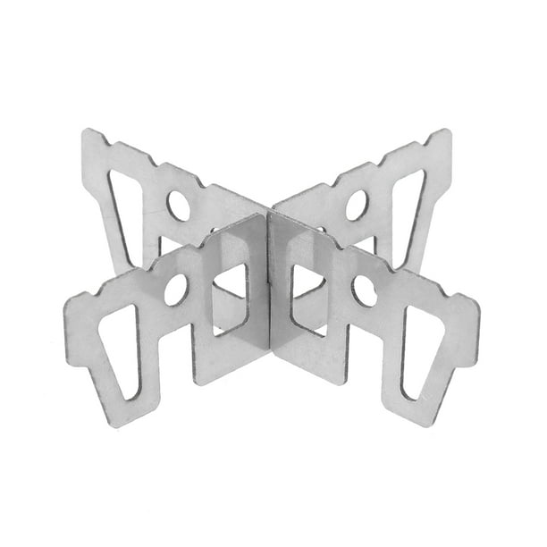 Soporte Acero inoxidable de acero inoxidable estufa Rack Cruz soporte de camping al aire libre Soporte Soporte Soporte