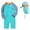Blue with Cap, variant on Bullpiano Toddler Boys Girls Cartoon Dinosaur Rash Guard Beach Sunsuit Sun Protection Swimsuit Long Sleeve One Piece Rashguard Kids Quick Dry Swimwear 1-7T