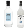 Nkd Distillery Gin Alternative Premium Non-Alcoholic Spirit 750 ML Bottles w Owen’s Mixers Club Soda 750 ML Bottles - Perfect for Mocktails - A