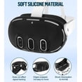 thumbnail image 2 of Set de fundas protectoras para Oculus/Meta Quest 3 - Negro, 2 of 7