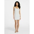 thumbnail image 2 of No Boundaries Sleep Pointelle Knit Slip Dress, Women’s XXS-3X, 2 of 5