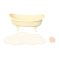 thumbnail image 1 of Accesorios de baño para casa de muñecas en miniatura, modelo de bañera, decoración de muebles en miniatura, juguete para habitación de casa de muñecas, 1:12 Juego de bañera, 1 of 9