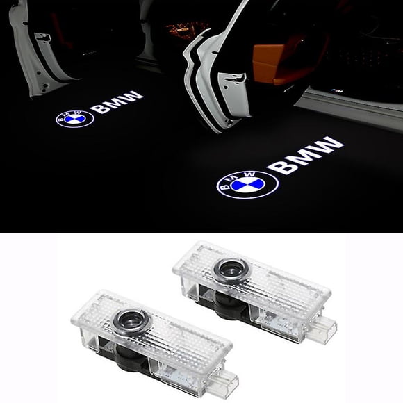 2x Lumière de Porte Led Logo de Projecteur Bmw