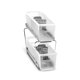 thumbnail image 1 of Organizador Madesmart Mini de plástico de 2 niveles con compartimentos divididos Frost, 1 of 5