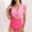 11Pink, variant on Hicidod Women's Swimsuits One Piece Tummy Control Cutout High Waisted Bathing Suit Wrap V Neck Slimming Lace-Up Ruffle Swim Suit