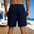 thumbnail image 3 of Yievot Mens Casual Shorts 7 Inch Inseam Cotton Shorts Elastic Waist Drawstring Summer Beach Shorts, 3 of 7