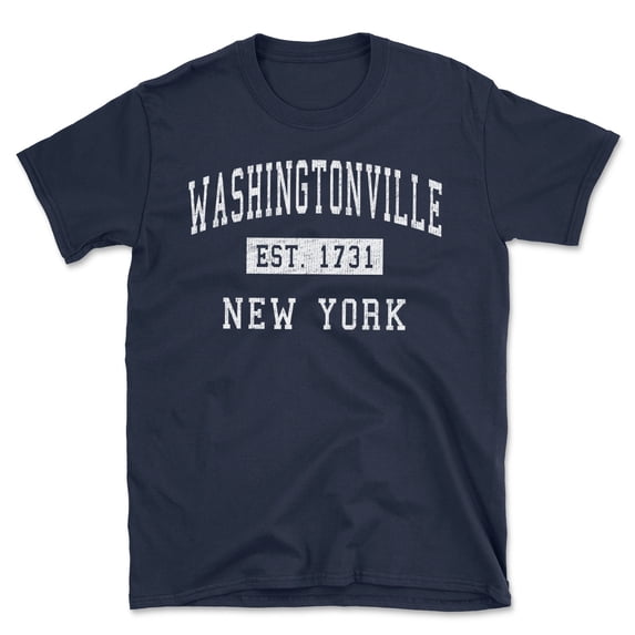 Washingtonville New York Classic Established Men's Cotton T-Shirt