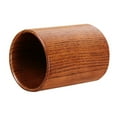 thumbnail image 4 of Round Wood Utensil Storage Holder Kitchen Wooden Cutlery Decor Jar 15x8.7cm, 4 of 6