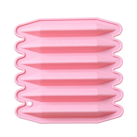 (1pc) 6-piece diy homemade crayon mold silicone chocolate mold-pink