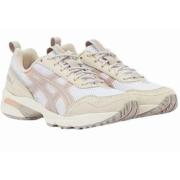 Asics Gel 1090 V2 Womens Trainers Asics Running Gym Shoes White/Maple Sugar 6