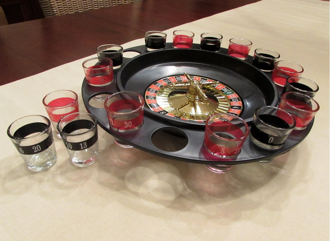 Club Fun&trade; 16-shot Roulette Drinking Game Set