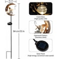 thumbnail image 4 of Decoración de jardín para exteriores, luces solares con forma de ángel y hada, diseño de luna, luces de ahorro de energía resistentes a la intemperie para patio, camino, 84 cm/33 pulgadas, 4 of 4