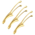 thumbnail image 1 of Uxcell 3 Pcs Korean and Japanese BBQ Tongs 10" 430 Stainless Steel Gold, 1 of 6