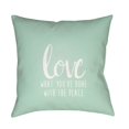 thumbnail image 1 of Surya Love What You've Done With The Place Outdoor Pillow, 1 of 2