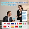 thumbnail image 2 of ZYQEEE AI Smart Glasses with 115 Real-Time Translation,Video Call Translation,Voice Assistant,Take Photo Translation,Hands-Free Call,Bluetooth Sunglasses for Men Women Travel Bussines, 2 of 9