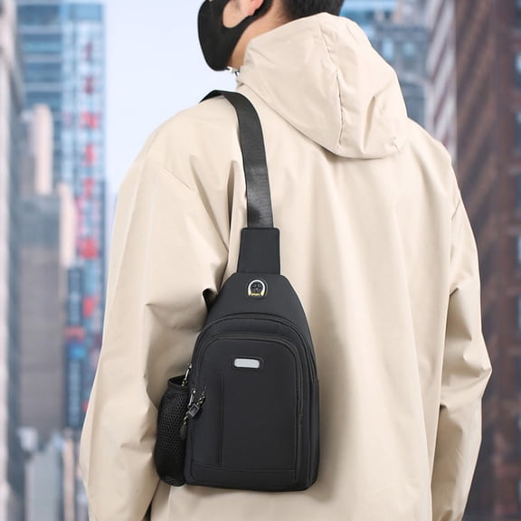 Chest Bag Men's Waterproof Wearable Cloth Shoulder Slanting Small Backpack Light Crossbody Bag