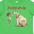 thumbnail image 4 of Inktastic Life is Better with a Dog Boys or Girls Toddler T-Shirt, 4 of 5