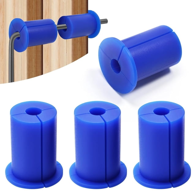 4 PCS Starlink Wall Grommets Kit 1" Silicone Wall Bushing-Waterproof Drywall Tv Cord Pass Through Split Rubber Cable Grommet for Starlink Dishy Ethernet Cables Router (Blue 1-1/4" Height) Blue DH