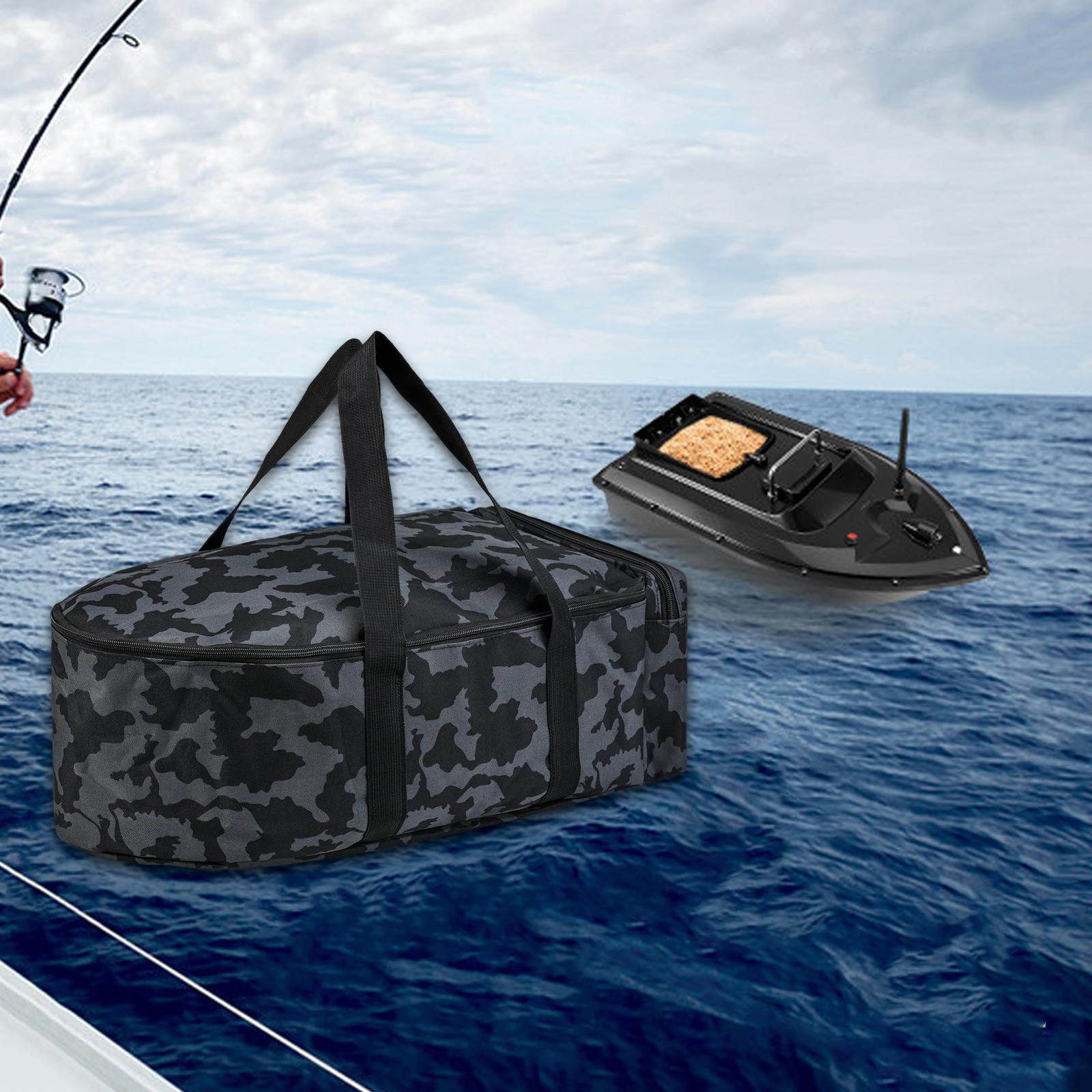 koolsoo Tackle Bag Accessories Fishing Gear Bag for Boat Backpacking Enthusiast Black Grey