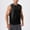 Black, variant on WIZUTIZ 2026 Mens Workout Tank Tops Swim Shirts Quick Dry Running Sleeveless Protection Muscle Tees Blouse