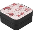 thumbnail image 3 of GZHJMY Valentine's Day Gnome Jewelry Box for Teens Girls Women Birthday Christmas Gift, Portable PU Leather Jewelry Storage Box Mini Travel Jewelry Case for Necklace Bracelet Earrings Rings, 3 of 7