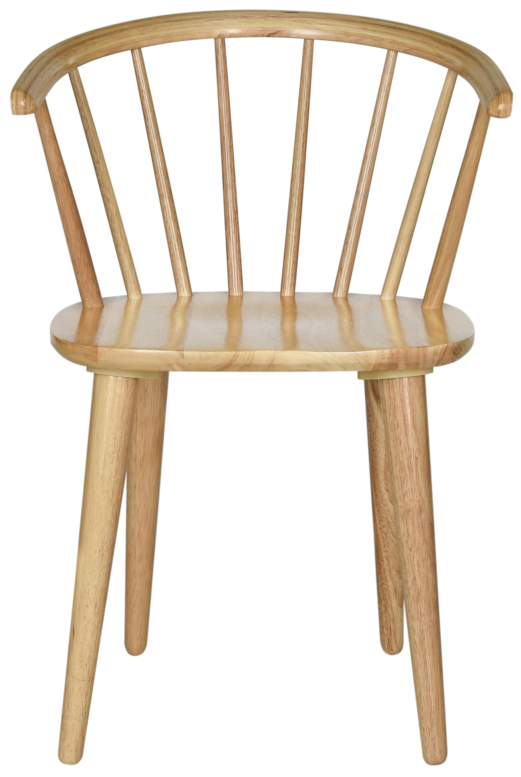 SAFAVIEH Blanchard Mid-Century Curved Spindle Side Chair, Natural