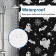 thumbnail image 4 of Halloween Shower Curtain, Cartoon Ghosts Polyester Fabric Bathroom Decor Curtain, Machine Washable Waterproof, Halloween Holiday Gift for Women Men, 72 x 72 Inches, 4 of 7