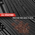 thumbnail image 5 of Motor Trend Flag Floor Mats Full Set - Durable Black Rubber Car Floor Mats for Trucks Cars SUV with Two Tone Accent, Flag Black/Gray, 5 of 9