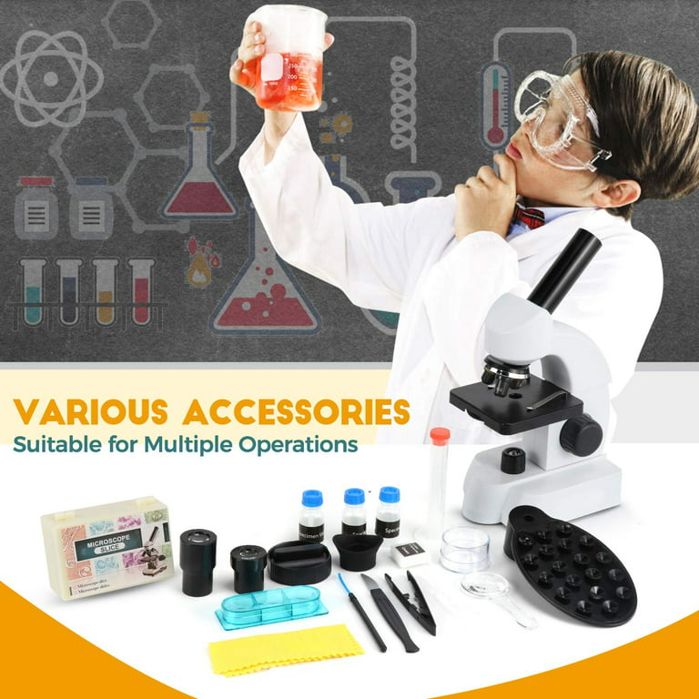 TOYANDONA 1 Jeu Jouet Microscope Kits De Sciences De Léducation Microscope  De Laboratoire Enfants Microscope pour Enfants Débutants Observateur