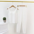 thumbnail image 6 of Wensltd Ribbed Pajama Set Women Lightweight Sports Camisole Lantern Pants Nightwear Outfits, 6 of 9