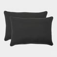 thumbnail image 2 of Pillow Perfect 501420 Fresco Black Oversized Rectangle Throw Pillow (Set of 2), 2 of 4