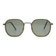 thumbnail image 3 of Hipster Fashion Sunglasses Unisex Square Double Frame UV400 Gunmetal Green, 3 of 4
