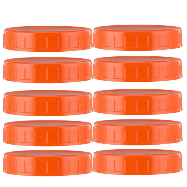 10PCS Canning Jar Lids Wide Mouth,Plastic Mason Jar Lids Fits Ball/Kerr Jars, Leak-Proof & Anti-Scratch Resistant Surface,86MM