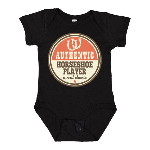 Inktastic Horseshoe Player Boys or Girls Baby Bodysuit