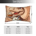 thumbnail image 2 of Yiaed Dinosaur Baking Delight Print Brushed Microfiber Envelope Pillowcases, Standard,Envelope Closure Pillow Cases(No pillow core)-20"x30", 2 of 6