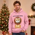 thumbnail image 6 of Hoodie with Pet Pouch for Women Men Pet Carrier Casual Oversized Kangaroo Pocket Long Sleeve Pullover Sweatshirt Animal Holder Hoodie with Cat Pouch Dog Carrier Sweatshirt, 6 of 8