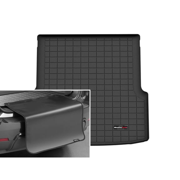 WeatherTech Cargo Trunk Liner with Bumper Protector compatible with BMW i4 xDrive40, i4 eDrive35, i4 eDrive40, i4 M50, i4m60 - Behind 2nd Row w/ Bumper Protector, Black