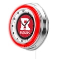 thumbnail image 2 of Rutgers 19" Double Neon Wall Clock, 2 of 5