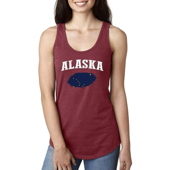 MmF - Women's Racerback Tank Top, up to Women Size 2XL - Alaska Flag