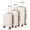White, variant on 24" Checked Medium Expandable Hardside Luggage,Spinner Suitcase with TSA Lock,Blue - EX-Lite