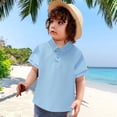thumbnail image 4 of Grblisyd Polo Shirts for Boys Button Down Shirt Short Sleeve Uniform Shirt Solid Back to School Tops, 4 of 4