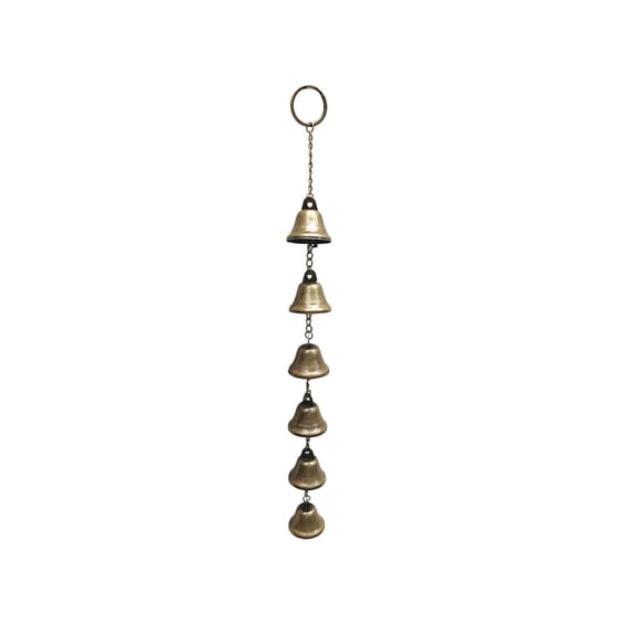 Copper Vintage Metal Wind Chime With Chain For Door And Wall Hanging Decor Display