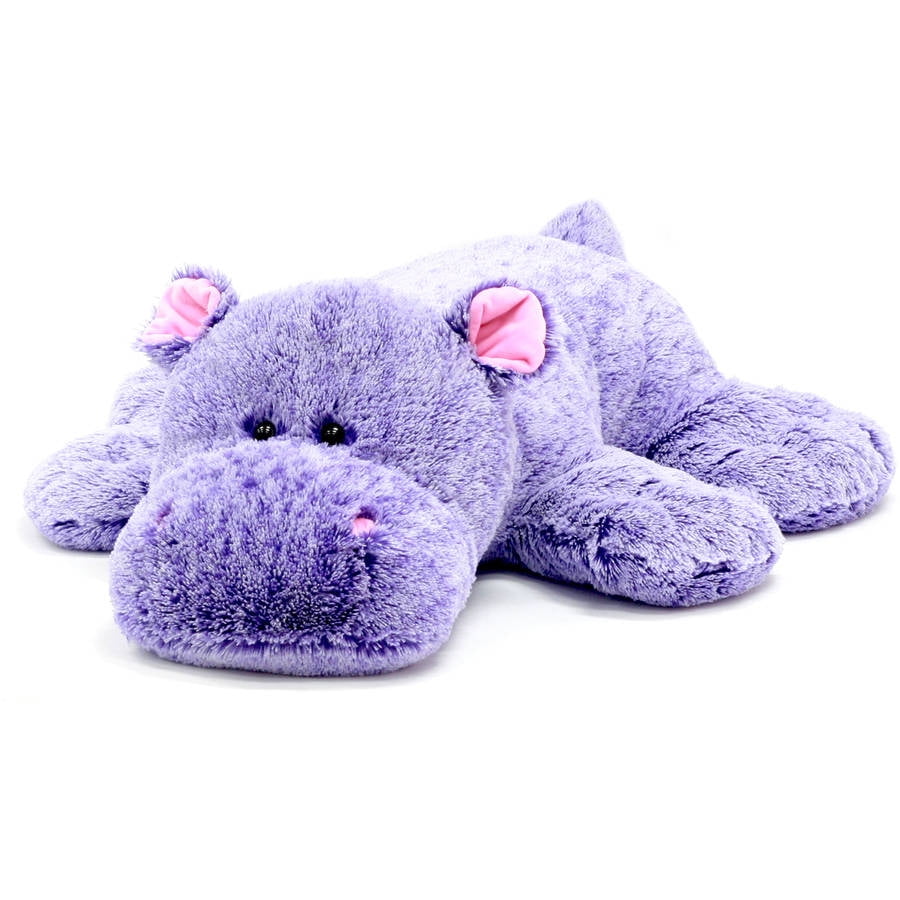 purple stuffed hippo