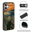 thumbnail image 2 of WIRESTER Shockproof Soft Rubber Cover Case for Apple iPhone 16 6.1" 2024, The Scream Edvard Munch, 2 of 5